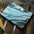 Aqua Blue Marble Ink Google Pixelbook Go Skin